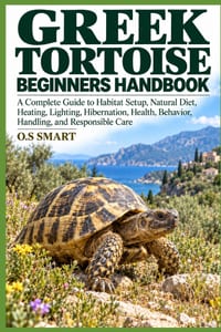 Greek Tortoise Beginners Handbook: A Complete Guide to Habitat Setup, Natural Diet, Heating, Lighting, Hibernation, Health, Behavior, Handling, and Re cover