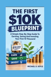 The First $10k Blueprint: A Simple Step-By-Step Guide To Earning, Saving And Investing Your First 10 Thousand cover