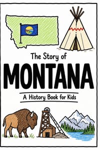 The Story of Montana - A History Book for Kids: A Fun and Educational Illustrated Montana History Book for Kids with Fast Facts and Easy Reading for Y cover