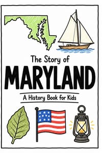 The Story of Maryland - A History Book for Kids: A Fun and Educational Illustrated Maryland History Book for Kids with Fast Facts and Easy Reading for cover