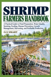 Shrimp Farmers Handbook: A Practical Guide to Pond Preparation, Water Quality, Stocking, Feeding, Disease Prevention, Growth Management, Harvesting, a cover