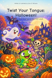 Twist Your Tongue: Halloween!: 60 Spooky-Silly Sayings to Say Out Loud - Plus 8 Bonus Batty Twists (Ages 6-10) (Twist Your Tongue Book 5) cover
