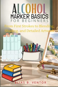 Alcohol Marker Basics for Beginners: From First Strokes to Blending, Shading, and Detailed Artwork cover