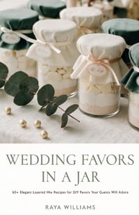 Wedding Favors in a Jar: 60+ Elegant Layered Mix Recipes for DIY Favors Your Guests Will Adore - Cookies, Cocoa, Candy, and Sweet Treats to Make, Fill cover