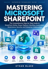 Mastering Microsoft SharePoint: The Comprehensive Step-by-Step Guide to SharePoint Online, Power Platform, Workflow Automation, Governance, Security, cover