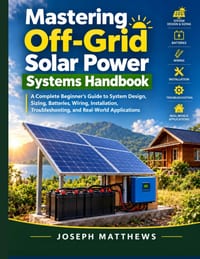 Mastering Off-Grid Solar Power Systems Handbook: A Complete Beginner's Guide to System Design, Sizing, Batteries, Wiring, Installation, Troubleshootin cover