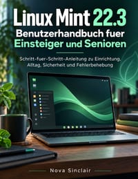 Linux Mint 22.3 Benutzerhandbuch fuer Einsteiger und Senioren: Schritt-fuer-Schritt-Anleitung zu Einrichtung, Alltag, Sicherheit und Fehlerbehebung cover
