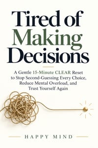 Tired of Making Decisions: A Gentle 15-Minute CLEAR Reset to Stop Second-Guessing Every Choice, Reduce Mental Overload, and Trust Yourself Again cover