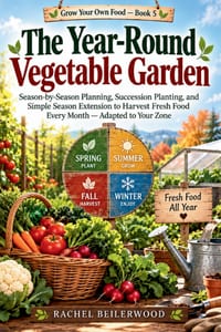 The Year-Round Vegetable Garden: Season-by-Season Planning, Succession Planting, and Simple Season Extension to Harvest Fresh Food Every Month - Adapt cover