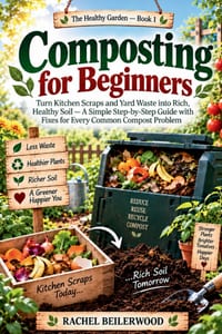 Composting for Beginners: Turn Kitchen Scraps and Yard Waste into Rich, Healthy Soil - A Simple Step-by-Step Guide with Fixes for Every Common Compost cover