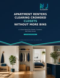 Apartment Renters Clearing Crowded Closets Without More Bins: A 3 Zone Reset For Closets, Counters, And Daily Access: A Simple Decluttering System to cover