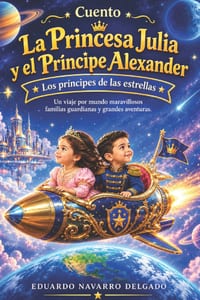 Cuento La Princesita Julia y El Príncipe Alexander: Los Príncipes De Las Estrellas, un viaje por mundos maravillosos, familias guardianas y grandes av cover