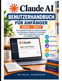 Claude AI Benutzerhandbuch Für Anfänger 2026-2027: Die vollständige Schritt-für-Schritt-Anleitung zur Nutzung von Claude AI für Schreiben, Recherche, cover