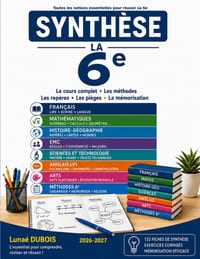 COLLECTION SYNTHÈSE 6e: Toutes les notions essentielles pour réussir sa 6e cover