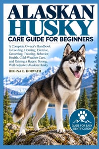 Alaskan Husky Care Guide for Beginners: A Complete Owner's Handbook to Feeding, Housing, Exercise, Grooming, Training, Behavior, Health, Cold-Weather cover