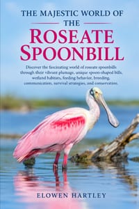 The Majestic World of the Roseate Spoonbill: Discover the fascinating world of roseate spoonbills through their vibrant plumage, unique spoon-shaped b cover