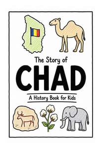 The Story of Chad - A History Book for Kids: A Fun, Educational, and Illustrated Journey Through Chadian History for Children and Curious Minds cover