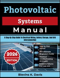 Photovoltaic Systems Manual: A Step-By-Step Guide To Electrical Wiring, Battery Storage, And Grid Interconnection cover