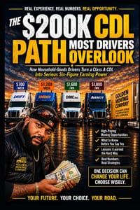 The $200K CDL Path Most Drivers Overlook: How Household-Goods Drivers Turn a Class A CDL Into Serious Six-Figure Earning Power cover