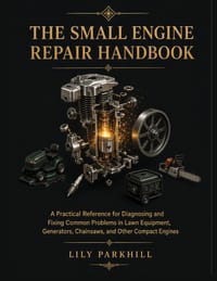 The Small Engine Repair Handbook: A Practical Reference for Diagnosing and Fixing Common Problems in Lawn Equipment, Generators, Chainsaws, and Other cover