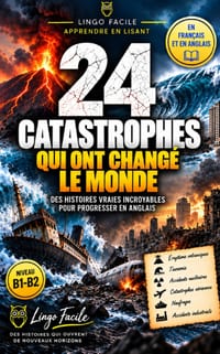 24 Catastrophes qui ont changé le monde: Des histoires vraies incroyables pour progresser en Anglais cover