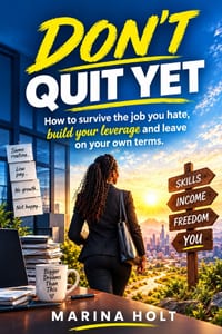 Don't Quit Yet: How to Survive a Job You Hate, Build Your Leverage, and Leave on Your Own Terms cover