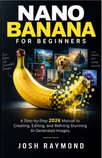 Nano Banana for Beginners: A Step-by-Step 2026 Manual to Creating, Editing, and Refining Stunning AI-Generated Images. cover