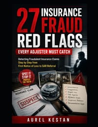 27 Insurance Fraud Red Flags Every Adjuster Must Catch: Detecting Fraudulent Insurance Claims Step by Step from First Notice of Loss to SAR Referral cover