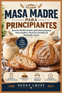 Masa Madre Para Principiantes: Recetas fáciles de pan, guía para preparar masa madre y técnicas sencillas de horneado casero cover