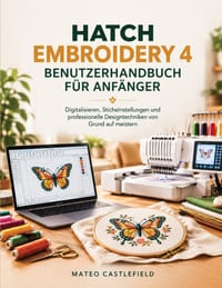 Hatch Embroidery 4 Benutzerhandbuch Für Anfänger: Digitalisieren, Sticheinstellungen und professionelle Designtechniken von Grund auf meistern cover