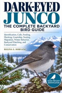 Dark-Eyed Junco: The Complete Backyard Bird Guide: Identification, Calls, Feeding, Flocking, Courtship, Nesting, Migration, Winter Behavior, Backyard cover