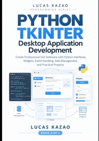 Python Tkinter Desktop Application Development: Create Professional GUI Software with Python Interfaces, Widgets, Event Handling, Data Management, and cover