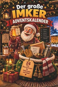 Der große Imker-Adventskalender: Buch-Adventskalender zum Lesen und Knobeln als Geschenk für Imker cover
