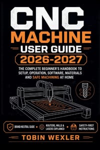 CNC Machine User Guide 2026-2027: The Complete Beginner's Handbook to Setup, Operation, Software, Materials and Safe Machining at Home cover