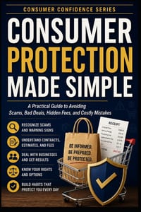 Consumer Protection Made Simple: A Practical Guide to Avoiding Scams, Bad Deals, Hidden Fees, and Costly Mistakes cover