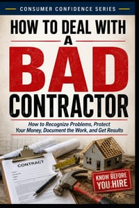 How to Deal with a Bad Contractor: How to Recognize Problems, Protect Your Money, Document the Work, and Get Results cover
