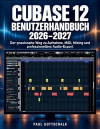 Cubase 12 Benutzerhandbuch 2026-2027: Der praxisnahe Weg zu Aufnahme, MIDI, Mixing und professionellem Audio-Export cover