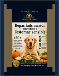 Repas faits maison pour chiens à l'estomac sensible: 60 recettes douces et faciles à digérer pour apaiser les troubles digestifs et restaurer la santé cover