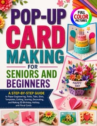 Pop-Up Card Making for Seniors and Beginners: A Step-by-Step Guide to Paper Engineering, Folds, Tabs, Slots, Templates, Cutting, Scoring, Decorating, cover
