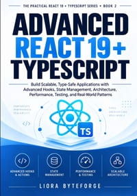 Advanced React 19 + TypeScript: Build Scalable, Type-Safe Applications with Advanced Hooks, State Management, Architecture, Performance, Testing, and cover