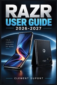 Razr User Guide 2026-2027: Maîtrisez votre smartphone pliable Motorola: configuration, écran externe, appareil photo, personnalisation, sécurité, auto cover