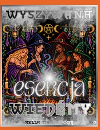 Wyszywana Esencja Wiedźmy: Haft krzyżykowy, kolorowanie i magiczne wzory wiedźm z calego świata cover