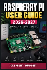 Raspberry Pi User Guide 2026-2027: Installation, configuration, projets pratiques, GPIO, Linux, réseau, domotique et dépannage pas à pas cover