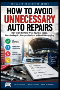 How to Avoid Unnecessary Auto Repairs: How to Understand What Your Car Needs, Question Repairs, Compare Options, and Avoid Overpaying cover