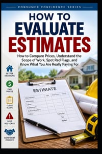 How to Evaluate Estimates: How to Compare Prices, Understand the Scope of Work, Spot Red Flags, and Know What You Are Really Paying For cover
