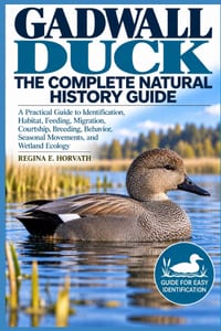 Gadwall Duck: The Complete Natural History Guide: A Practical Guide to Identification, Habitat, Feeding, Migration, Courtship, Breeding, Behavior, Sea cover
