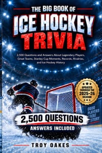 The Big Book of Ice Hockey Trivia: 2,500 Multiple Choice Questions and Answers About Legendary Players, Great Teams, Championship Moments, Records, Ri cover
