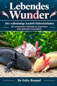 Lebendes Wunder: Der vollständige Axolotl-Halterleitfaden für artgerechte Haltung im Aquarium und optimale Gesundheit cover
