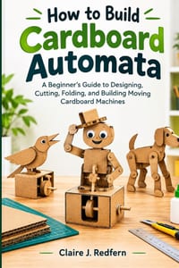 How to Build Cardboard Automata: A Beginner's Guide to Designing, Cutting, Folding, and Building Moving Cardboard Machines cover