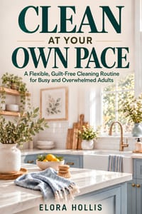 Clean at Your Own Pace: A Flexible, Guilt-Free Cleaning Routine for Busy and Overwhelmed Adults cover